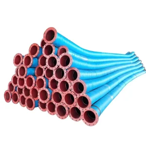 Industrial Water Absorption Drainage Hose Large Diameter Steel Wire Braided Rubber Flange Assembly Customizable Cutting