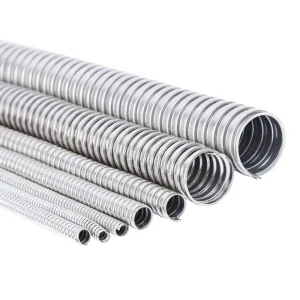 Interlock Corrugated Stainless Steel Pipes Flexible Hoses Conduit 3/4 in 1/2 Thread CE ROHS Certified