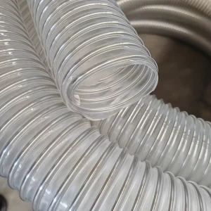 Internal Smooth Duct Reinforced TPU Flexible Steel Wire Hose Eco Friendly Water Hose or Through Forage 10m-15m Length