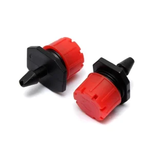 Irrigation Adjustable Flow Drip Irrigation Emitters Plastic Dripper Black Red for Garden Irrigation