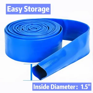 Irrigation Lightweight Flexible Customizable PVC Layflat Hose High Pressure 100m Length