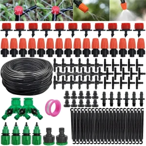 Irrigation System Garden Tools Drip Watering Kits Automatic Watering Hose With Adjustable Convenient Installation Saving Water
