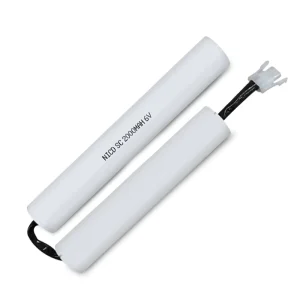 JINTION 6V 2000mAh NiCd Emergency Lighting Battery Replacement for B049 TU 2P 2+3 Cell Plastic Tube