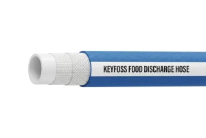 KEYFOSS INDUSTRIAL HOSE Food Discharge Hose 250PSI NBR Material High Strength Synthetic Fabric Reinforced -32°C to 80°C