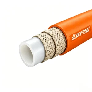 KEYFOSS SAE100 R8 Non Conductive Hose High Flexible Thermoplastic Two High Tensile Synthetic Fiber Braided Reinforcement -40C