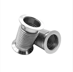 KF Series Forged Corrugated Pipe High Vacuum Stainless Steel SS304 SS316L Corrugated Flexible Pipe Fittings Polished Male KF16