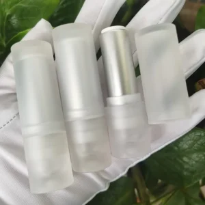 KH042 LZ Pack 12.1mm Round Frosted Customized Lipstick Tubes Plastic Empty Lipstick Tubes Container With Box