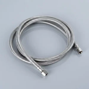 KLOE8188 Ice Maker Connector 1/4 X 1/4 SS 304 Braided Stainless Steel Hose Flexible Connection CUPC NSF 5-Year Warranty