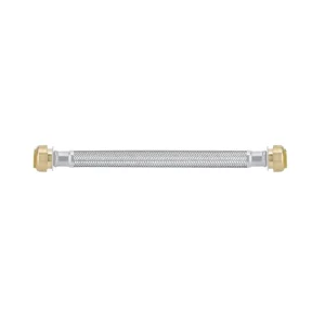 KLOE81RR 1/2″ PUSH FIT X 1/2″ PUSH FIT Stainless Steel 304 Braided Water Heater Connector Hose CUPC NSF Certified to USA CANADA