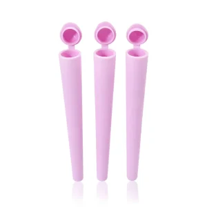King Size Cone Plastic Tube 118MM Waterproof Airtight Smell Proof Pink Storage Container Tube