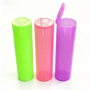 King Size Large Diameter Plastic Tube 115mm Pop Top Squeeze Tubes Child Proof CRC PP Pre Packaging Smell Proof Container