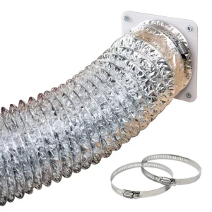 Kitchen Range Hood Pipe Exhaust Duct Double Sided Aluminum Foil Exhaust Hose