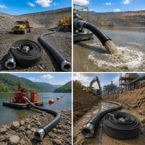 LONGXI High Quality 4 Inch TPU Black Mining Hose 12kg Ore Drilling Equipment 1 Year Warranty Jiangsu Origin for Report Video