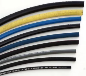 LT802 600PSI High Temperature Oil Resistant Braided Steel Wire Air Hose Air Brake Coil Hose Nylon Black Color