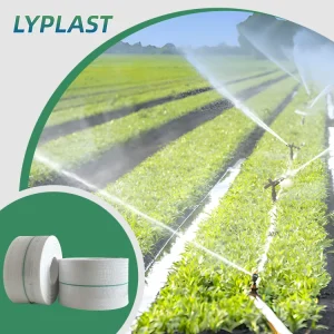 LYPLAST PE Woven Layflat Hose 3 Inch Flexible Wear resistant Lightweight Irrigation Hose for Agricultural Home Water Delivery