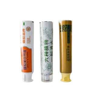 Laminated Aluminum-Plastic Cylinder Toothpaste Tube 12.7-35mm Screw Cap UV Printing Eco-friendly Custom Logo Branding