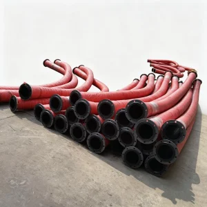 Large Bore Flanged Dredge Mud Discharge Rubber Hose Wear-Proof Liner for River Dredging & Sand Pumping Factory Direct Supply