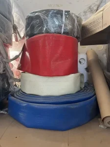 Large Caliber TPU Layflat Hose Collapsible Flexible Flat Hose for Industrial Sewage Discharge Treatment