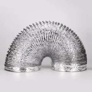 Large Diameter Aluminum Foil Flexible Exhaust Duct Chimney Pipe Vent Hose for Range Hood & AC Outdoor Unit