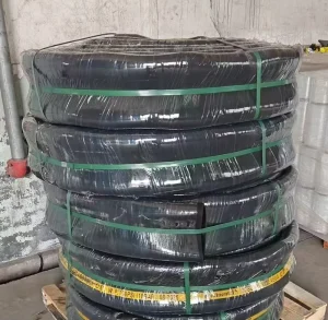 Large Diameter Black EPDM Rubber Layflat Hose Discharge Hose for Water Conveying with Custom Cutting Processing Service