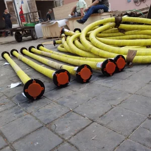 Large Diameter Flexible Dredge Hose Spiral Steel Wire Fabric Reinforced Rubber Pipe for Land Reclamation Projects