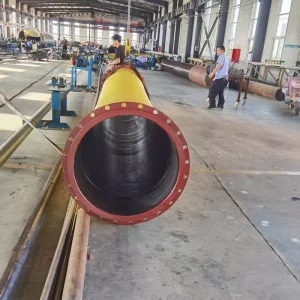 Large Diameter Flexible Dredge Hose Spiral Steel Wire Fabric Reinforced Rubber for Dredger Silt Conveying Waterway Dredging