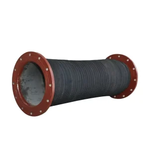 Large Diameter Flexible Synthetic Rubber Hose Steel Wire Reinforcement Large Diameter Flange for Suction Drainage Custom Cutting