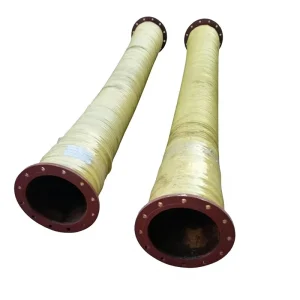 Large Diameter Flexible Water Suction & Discharge Rubber Hose with Flange Customizable Processing Service Including Cutting