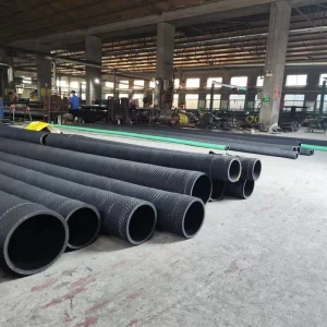 Large Diameter Suction Discharge Mud Rubber Hose 10 Inch Steel Wire Skeleton Enhanced Wear resistant Anti aging Rubber Pipe