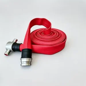 Large Flow Efficient Water Delivery Double Layer Synthetic Rubber Fire Hose for Warehouse Fire Safety