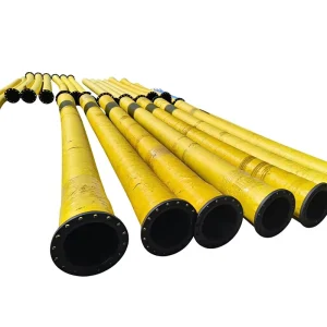 Large diameter Rubber High pressure Flange Hose 4 6 inch Suction and Discharge Sand Pumping Hose Mining Application