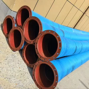 Large diameter Rubber Hose Abrasion Resistant Sand Suction Discharge Pipe Cutting Service River Port Mining Dredging