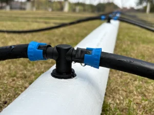Lay Flat Hose PE Layflat Hose Pre-fabricated Hole Hose Soft Pipe for FlexNet Layflat Main Line Pipe for Drip Irrigation System