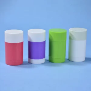 Light 20G PP Plastic Custom Colorful Empty Container Cosmetic Round Twist up Packaging Deodorant Rotate Tube