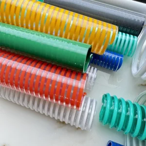 Light Weight Color PVC Suction Hose 1 2 3 4 Inch Vacuum Water Pump Suction Pipe for Industrial Sewage Mining Swimming Pool