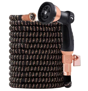 Lightweight 3X Expandable Durable Magic Hose High Pressure Portable Garden Hose with Brass Connector for Watering & Car Washing