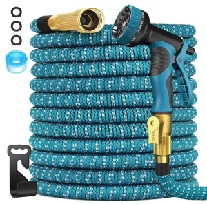 Lightweight 3X Expandable Kink Free Magic Hose High Pressure Durable Garden Hose with Brass Connector for Watering & Car Washing