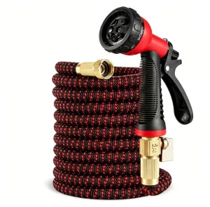 Lightweight 3X Expandable Magic Hose Flexible Kink Free Customizable Garden Hose with Brass Connector for Watering&Car Washing