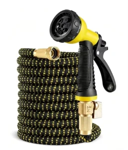 Lightweight 3X Expandable Magic Hose High Pressure Portable Garden Hose with Brass Connector for Watering & Car Washing