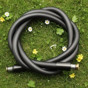 Lightweight Gunmetal Silicone Shower Hose with Smooth Surface and Stainless Steel Ends for Comfortable Shower Experience
