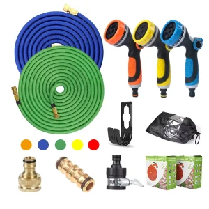 Lightweight High Pressure Expandable Garden Magic Hose with 10 Modes Patterns Spraying Sprayer Flexible Garden Water Hose Reel