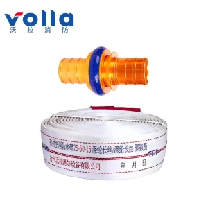 Lightweight PU Lined Fire Hose Polyester Jacket Water Discharge Hose for Fire Extinguishing and Garden Irrigation 20m