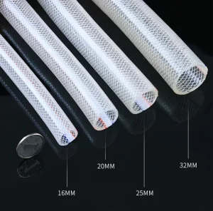 Lightweight PVC Fiber Reinforced Transparent Soft Garden Hose Custom Cutting Processing Service