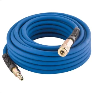 Lightweight PVC Rubber Hybrid Air Hose 3/8″ or 1/4” X 100ft WP 300PSI for Auto Repair Shop or Electrician Tools
