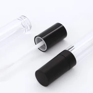 Lip Gloss Tubes Bulk 4.6ml Transparent Aluminum Plastic Lipgloss Containers Custom Logo Promotional Makeup Blush