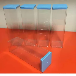 Long Extrusion Clear Plastic Square Packaging Tube with Lids Plastic Printing Tube
