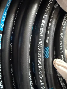 Long Service Life High Pressure Steel Wire Braided Imported Raw Material Hydraulic Hose with 6.0mm Wall Thickness