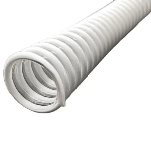 Long Tube Spiral Pipes White PU Plastic Reinforced Spiral Hose Industrial Vacuum PU Air Duct