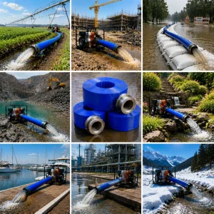 Longxi Jiangsu Made High Pressure 3 Inch PVC Layflat Hose Certified Slurry Water Delivery 1 Year Warranty 12.9kg