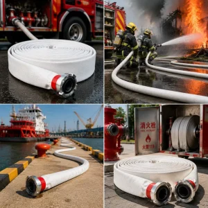 Longxi Jiangsu Multi Inner Diameter High Pressure Single Jacket Fire Hose Rubber PVC EPDM TPU Materials Water